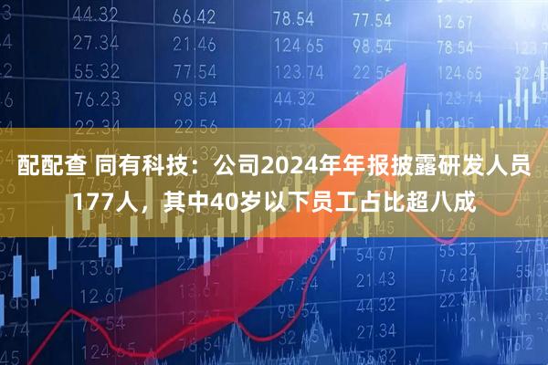 配配查 同有科技：公司2024年年报披露研发人员177人，其中40岁以下员工占比超八成